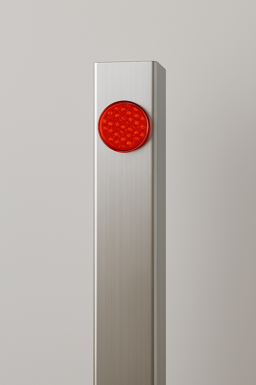 Edelstahl-Ampelsäule – robustes Signalsystem für stark frequentierte Zufahrten