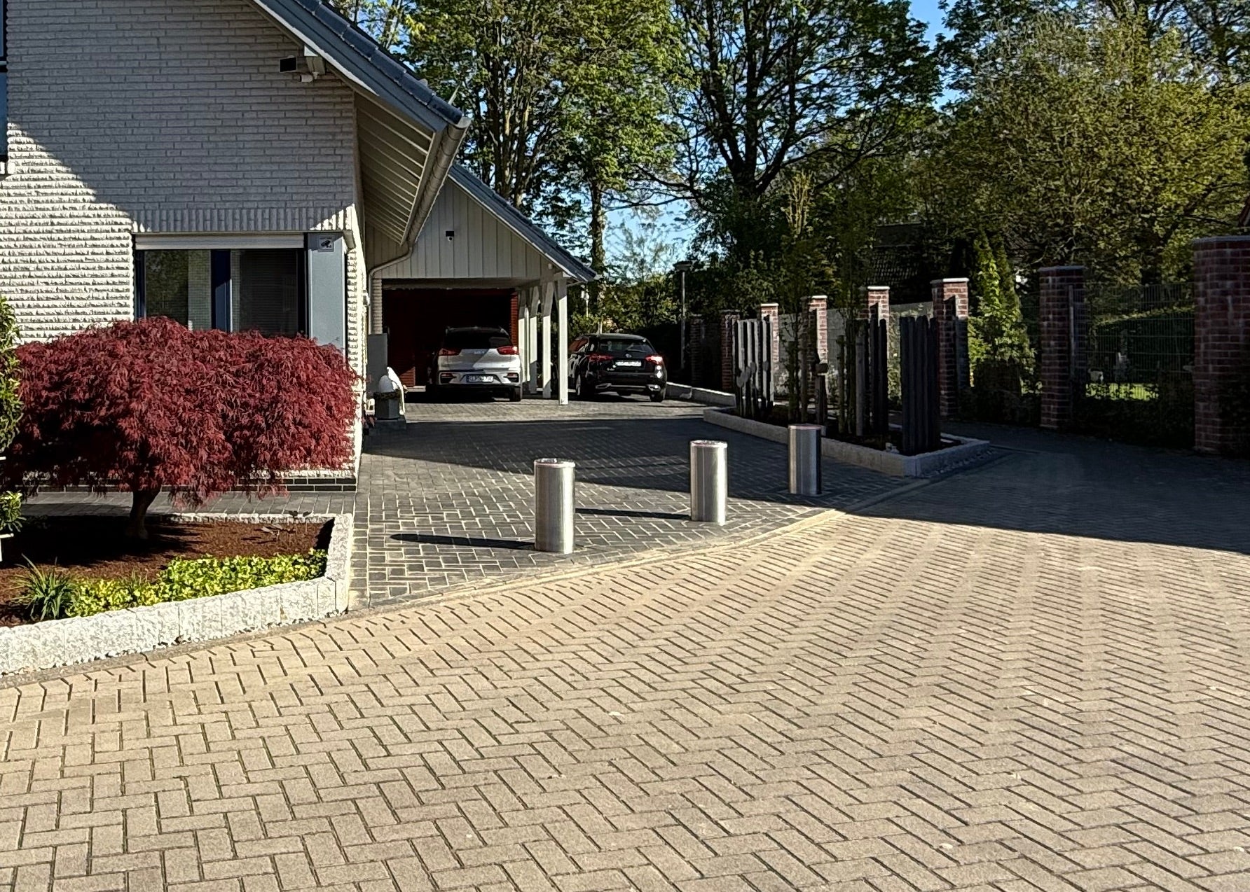 Absperrpoller Edelstahl V4A Pneumatisch
