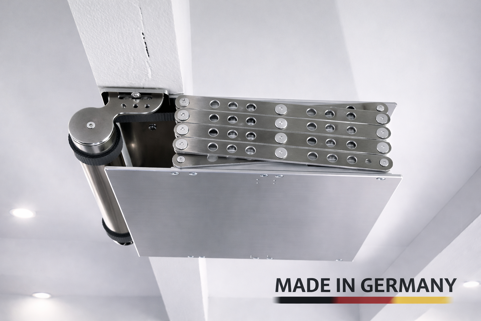 Beamer Deckenlift elektrisch – Projektor Deckenlift mit X-Lift-Mechanik von Braun Antriebe