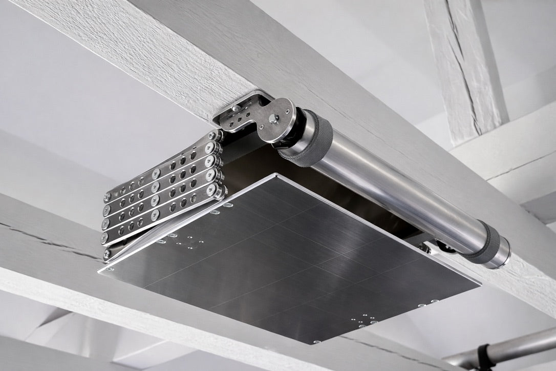 Beamerlift / Projektorlift X-Lift – motorisierter Beamer Deckenlift, elektrisch aus der Decke ausfahrbar